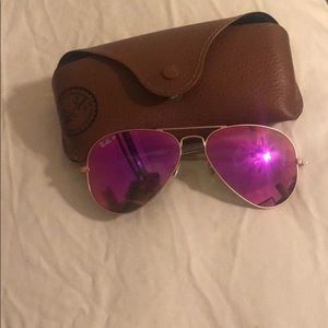 Ray-Ban hot pink aviators
